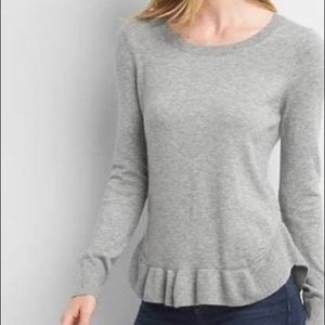 NWT Gap ruffle wool blend sweater